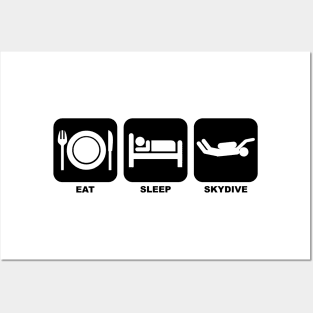 Mod.2 Eat Sleep Skydive Posters and Art